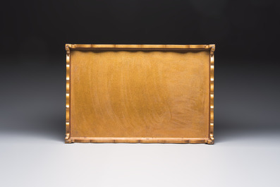 A very fine Japanese hiramaki-e on nashiji lacquer suzuribako, Edo, 18th C.