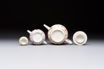 A Dutch-decorated Japanese teapot and an Imari teapot, Edo, 18th C.