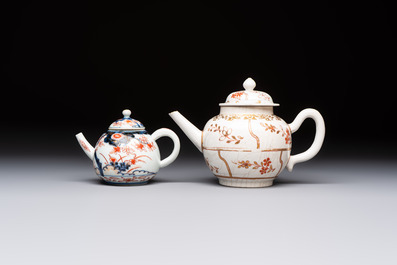 A Dutch-decorated Japanese teapot and an Imari teapot, Edo, 18th C.