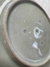A Japanese Arita blue and white jug and a pair of plates, Edo, 17th C.