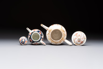 A Dutch-decorated Japanese teapot and an Imari teapot, Edo, 18th C.