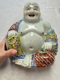 A Chinese famille rose Milefo Buddha, Tongzhi mark, Republic