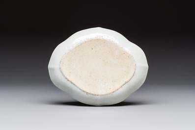 A Chinese export famille rose goose-form tureen and stand, Qianlong