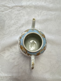 A fine Chinese famille rose 'Mountainous Landscape' teapot, Yongzheng