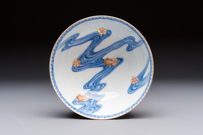 A Japanese Satsuma bowl, a pair of vases, a polychrome figure, and a marked Koransha bowl, 19/20th C.