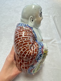 A Chinese famille rose Milefo Buddha, Tongzhi mark, Republic