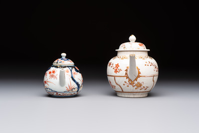 A Dutch-decorated Japanese teapot and an Imari teapot, Edo, 18th C.