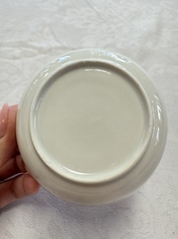 11 Chinese blue and white cups and 10 saucers, Kangxi and jade marks, 18/19th C.
