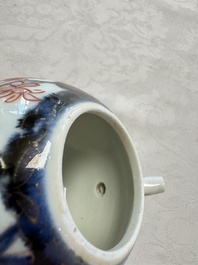 A Dutch-decorated Japanese teapot and an Imari teapot, Edo, 18th C.