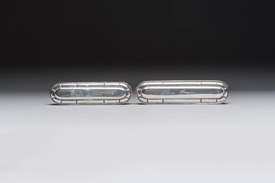 An Art Deco 12-piece silver toiletry set, Wolfers Fr&egrave;res, Brussels, 20th C.