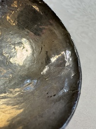 A group of 12 Chinese silver-lined coconut 'Shou 壽' bowls and cups, Wang Hengxin 王恆馨 marks, 19/20th C.