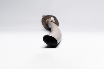 A Japanese katana, signed Hizen no Kuni Dewa no Kami Fujiwara Yukihiro, with koshirae, Edo, dated Genroku 15 (1702)