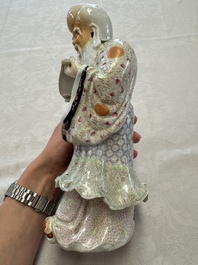 A fine Chinese famille rose figure of Shoulao, China mark, Guangxu/Republic