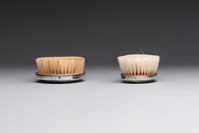 An Art Deco 12-piece silver toiletry set, Wolfers Fr&egrave;res, Brussels, 20th C.