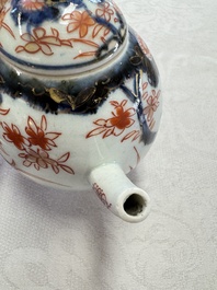 A Dutch-decorated Japanese teapot and an Imari teapot, Edo, 18th C.
