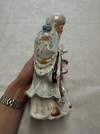 A fine Chinese famille rose figure of Shoulao, China mark, Guangxu/Republic