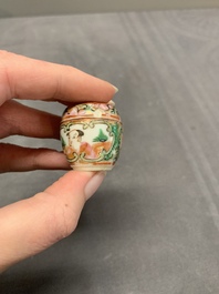 Eight Chinese famille rose wares, 19/20th C.