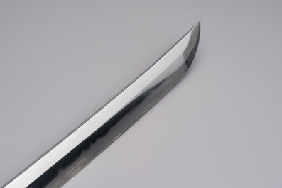 A Japanese katana, signed Ishidō Teruhide saku, with koshirae and shirasaya, Shōwa, 20th C.