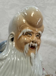 A fine Chinese famille rose figure of Shoulao, China mark, Guangxu/Republic