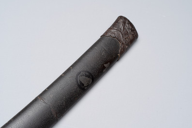 A Japanese wakizashi, signed Izumi no Kami Kanesada, with koshirae, Edo, 18/19th C.