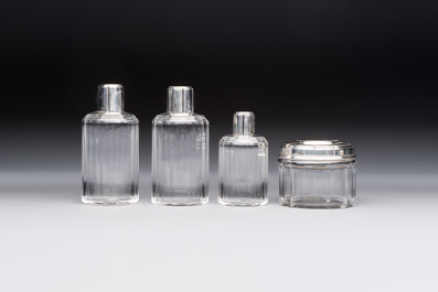 An Art Deco 12-piece silver toiletry set, Wolfers Fr&egrave;res, Brussels, 20th C.