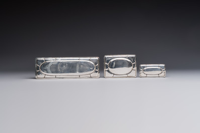 An Art Deco 12-piece silver toiletry set, Wolfers Fr&egrave;res, Brussels, 20th C.