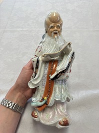 A fine Chinese famille rose figure of Shoulao, China mark, Guangxu/Republic