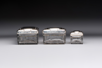 An Art Deco 12-piece silver toiletry set, Wolfers Fr&egrave;res, Brussels, 20th C.
