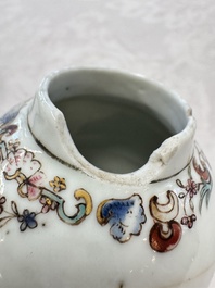 A varied collection of 13 Chinese famille rose wares, Yongzheng/Qianlong