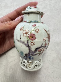A varied collection of 13 Chinese famille rose wares, Yongzheng/Qianlong