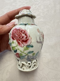 A varied collection of 13 Chinese famille rose wares, Yongzheng/Qianlong