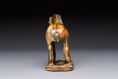 A Chinese sancai-glazed horse, probably Tang