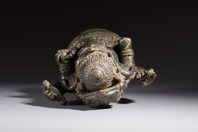 A bronze sculpture of Ganesh, 20th C.