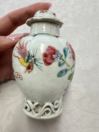 A varied collection of 13 Chinese famille rose wares, Yongzheng/Qianlong