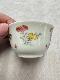 A varied collection of 13 Chinese famille rose wares, Yongzheng/Qianlong