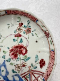 A varied collection of 13 Chinese famille rose wares, Yongzheng/Qianlong