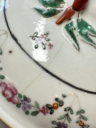 A varied collection of 13 Chinese famille rose wares, Yongzheng/Qianlong