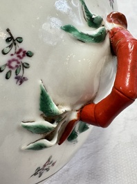 A varied collection of 13 Chinese famille rose wares, Yongzheng/Qianlong