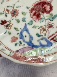 A varied collection of 13 Chinese famille rose wares, Yongzheng/Qianlong