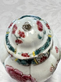 A varied collection of 13 Chinese famille rose wares, Yongzheng/Qianlong