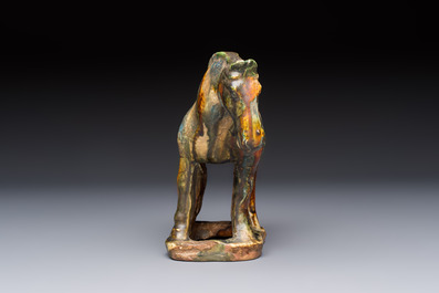 A Chinese sancai-glazed horse, probably Tang