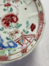 A varied collection of 13 Chinese famille rose wares, Yongzheng/Qianlong
