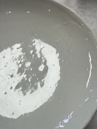 Two Chinese blue and white 'Chilong' covered warming bowls, Guangxu mark and of the period