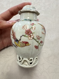 A varied collection of 13 Chinese famille rose wares, Yongzheng/Qianlong
