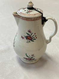 A varied collection of 13 Chinese famille rose wares, Yongzheng/Qianlong