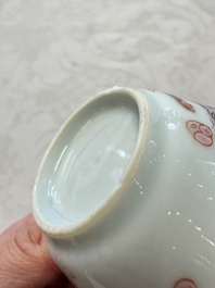 A varied collection of 13 Chinese famille rose wares, Yongzheng/Qianlong