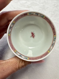 A varied collection of 13 Chinese famille rose wares, Yongzheng/Qianlong
