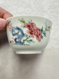 A varied collection of 13 Chinese famille rose wares, Yongzheng/Qianlong