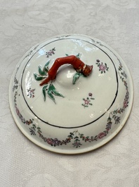 A varied collection of 13 Chinese famille rose wares, Yongzheng/Qianlong
