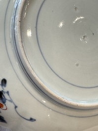 A pair of Japanese Imari lobed plates with floral design, Edo, 18th C.
